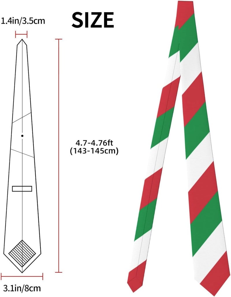 AKMCBSH National Flags Tie Comfortable Soft Novelty Necktie Unisex for Weddings Party Birthday Gift - Image 3